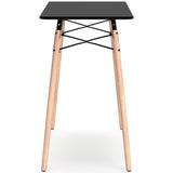 Jaspeni Black/natural Home Office Desk - Ella Furniture