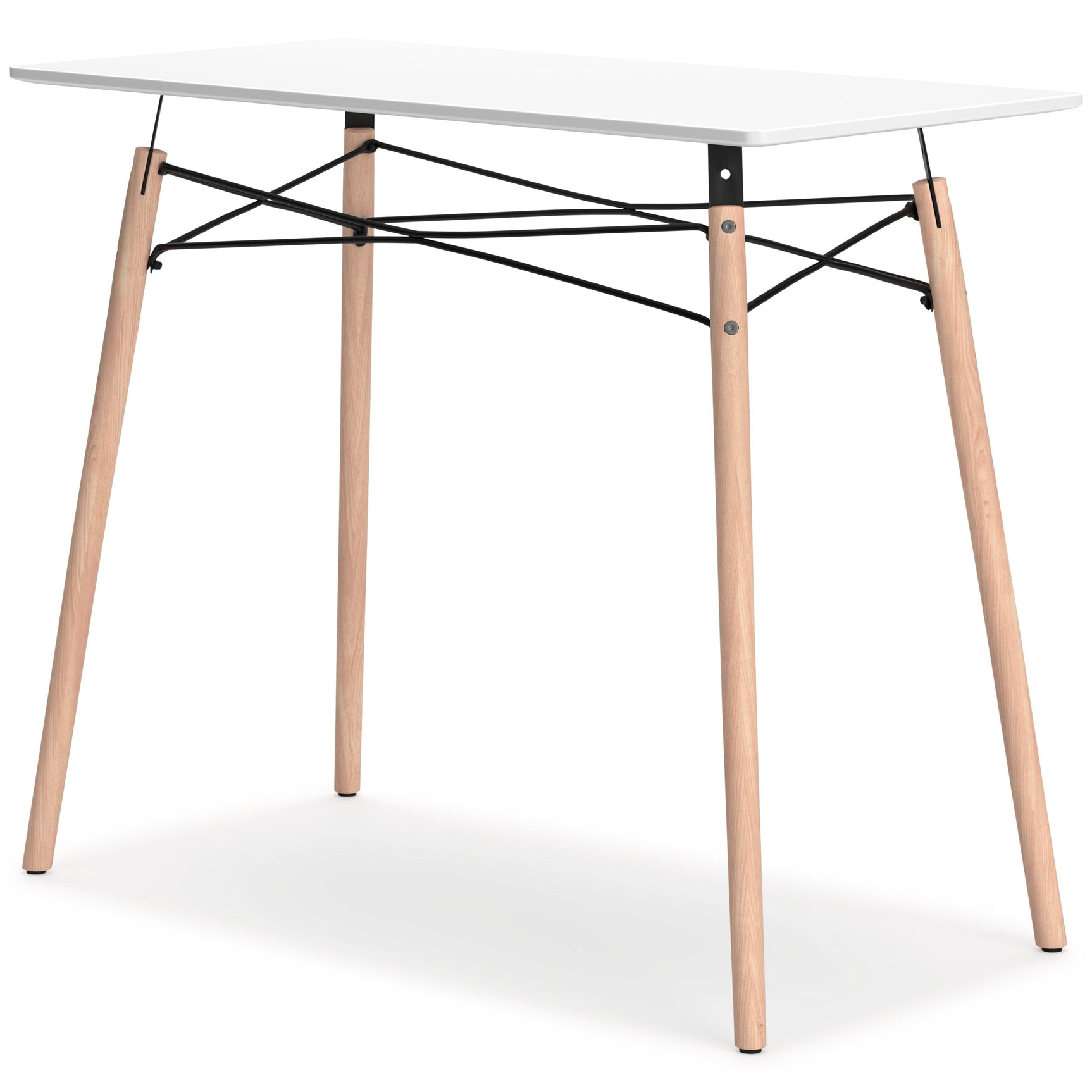 Jaspeni White/natural Home Office Desk - Ella Furniture