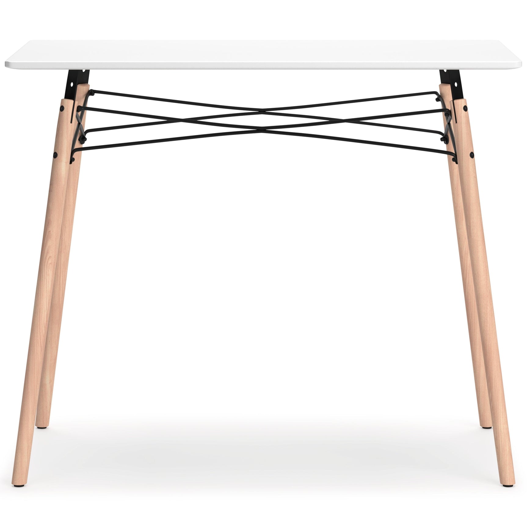 Jaspeni White/natural Home Office Desk - Ella Furniture