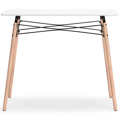 Jaspeni White/natural Home Office Desk - Ella Furniture