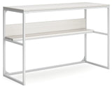 Deznee White Home Office Desk - Ella Furniture