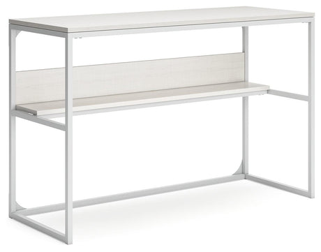 Deznee White Home Office Desk - Ella Furniture