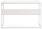 Deznee White Home Office Desk - Ella Furniture