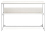 Deznee White Home Office Desk - Ella Furniture