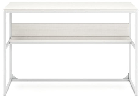 Deznee White Home Office Desk - Ella Furniture