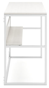 Deznee White Home Office Desk - Ella Furniture