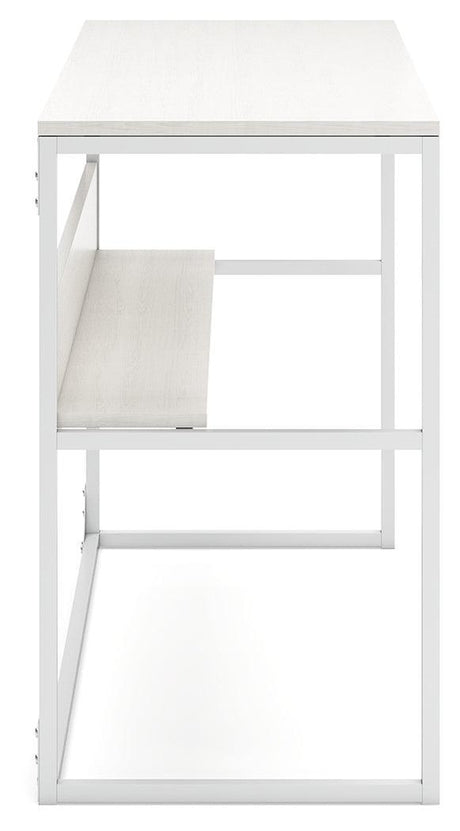Deznee White Home Office Desk - Ella Furniture