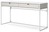 Deznee White Home Office Desk - Ella Furniture