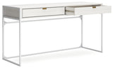 Deznee White Home Office Desk - Ella Furniture