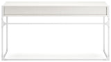 Deznee White Home Office Desk - Ella Furniture