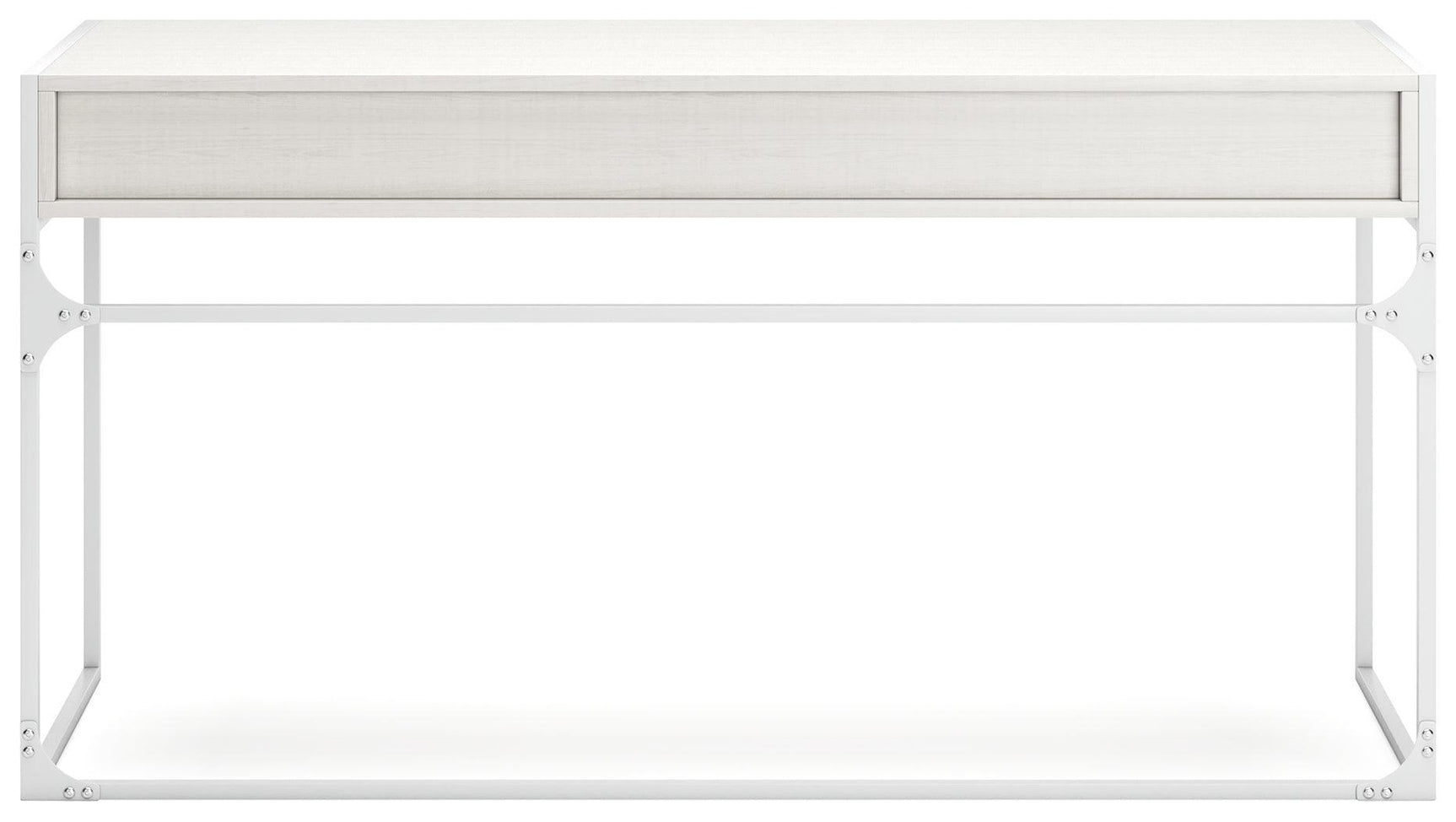 Deznee White Home Office Desk - Ella Furniture