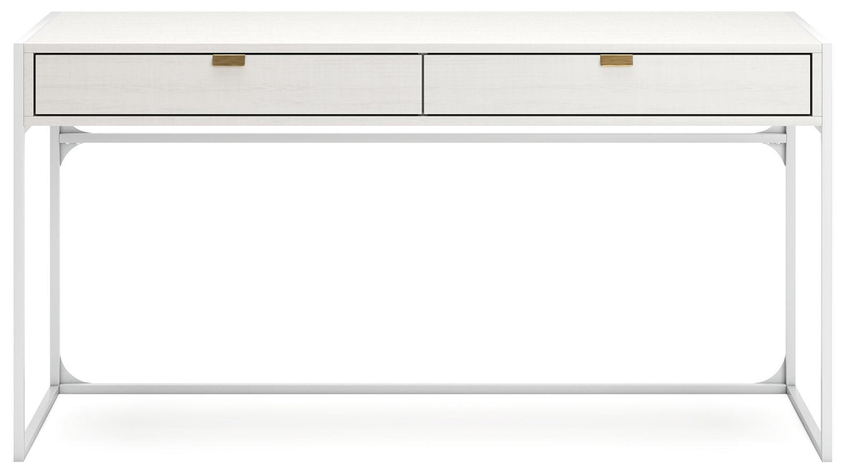 Deznee White Home Office Desk - Ella Furniture