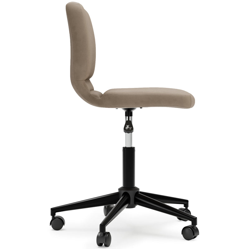 Beauenali Taupe Home Office Desk Chair - Ella Furniture