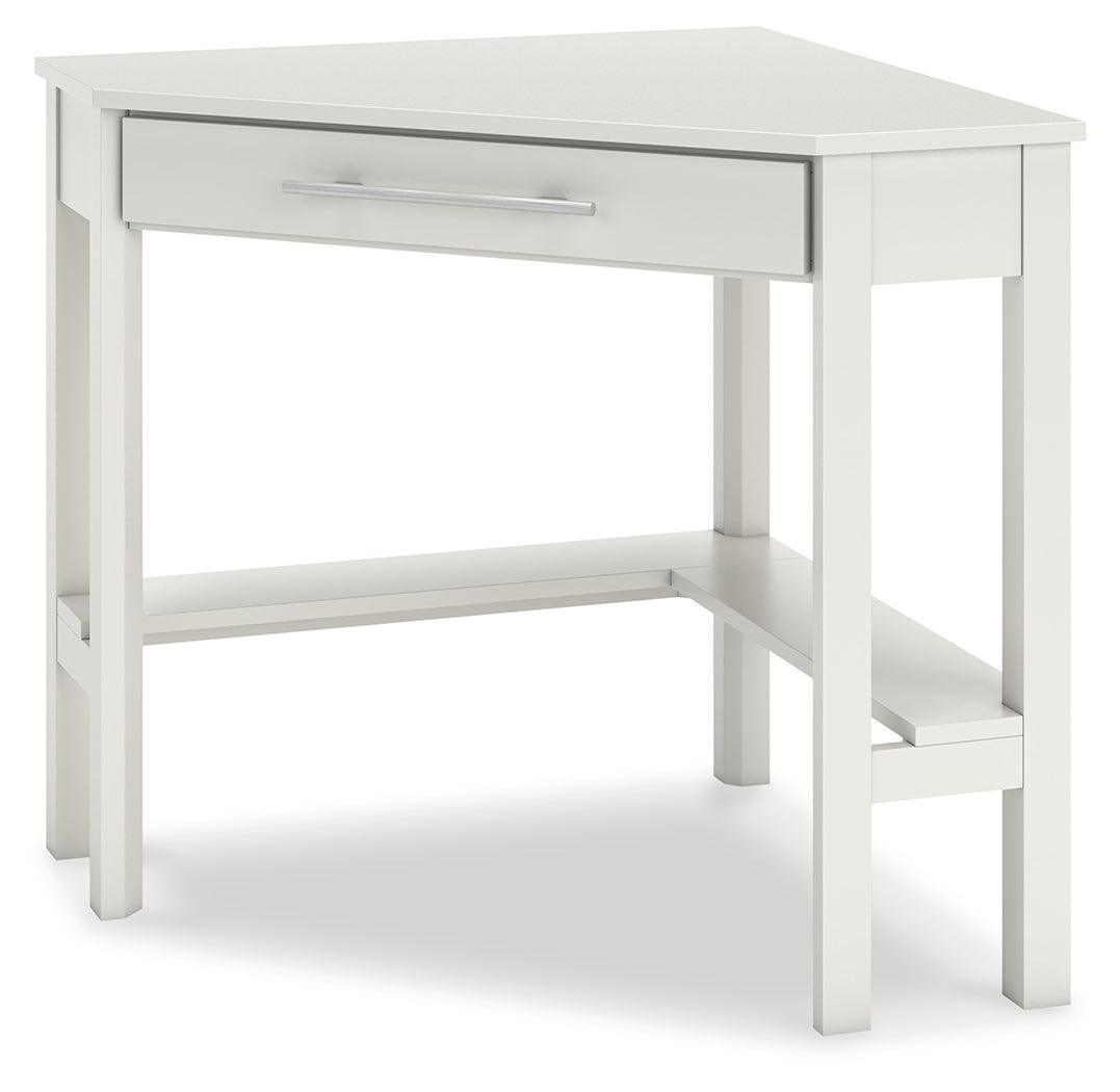 Grannen White Home Office Corner Desk - Ella Furniture