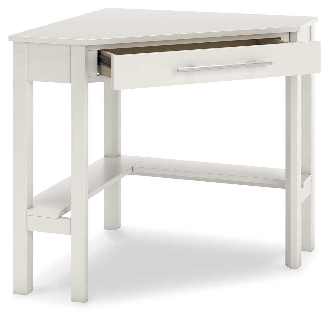 Grannen White Home Office Corner Desk - Ella Furniture