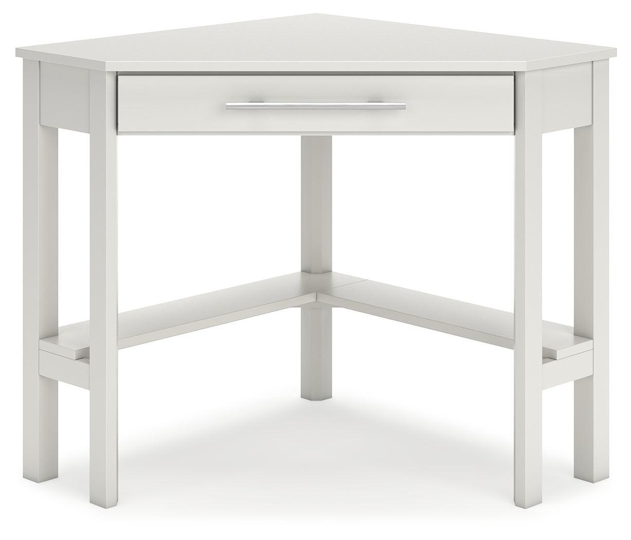 Grannen White Home Office Corner Desk - Ella Furniture