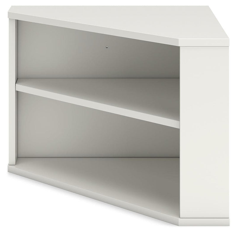 Grannen White Home Office Corner Bookcase - Ella Furniture