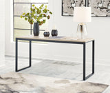 Waylowe Natural/black 63" Home Office Desk - Ella Furniture