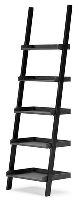 Yarlow Black 74" Bookcase - Ella Furniture