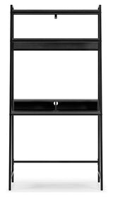 Yarlow Black 36" Home Office Desk With Shelf - Ella Furniture