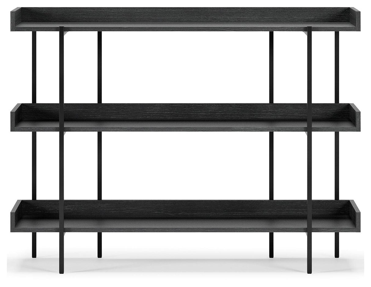 Yarlow Black 36" Bookcase - Ella Furniture