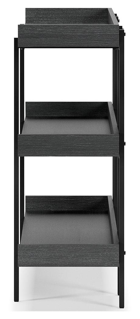 Yarlow Black 36" Bookcase - Ella Furniture