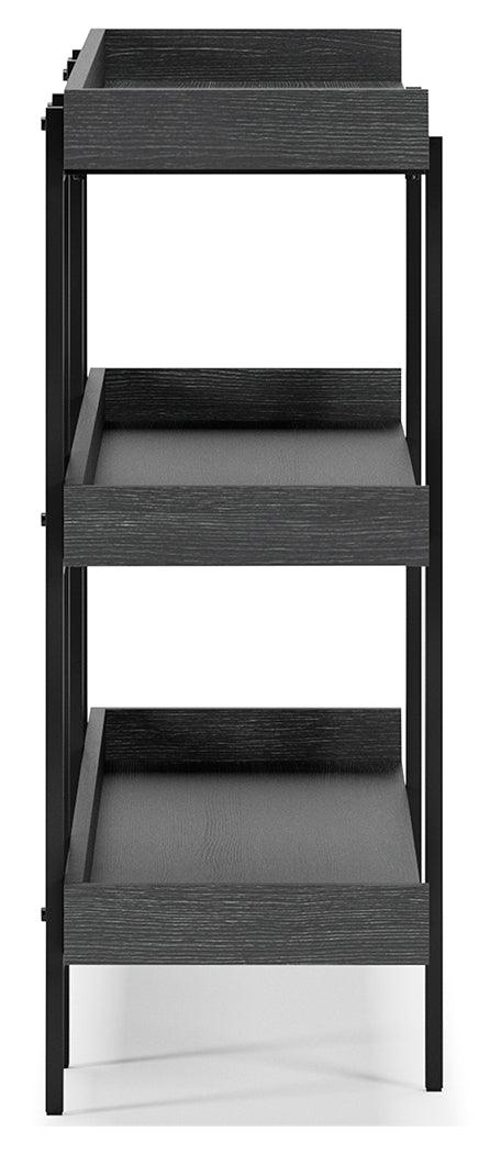 Yarlow Black 36" Bookcase - Ella Furniture