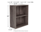 Arlenbry Gray 30" Bookcase - Ella Furniture