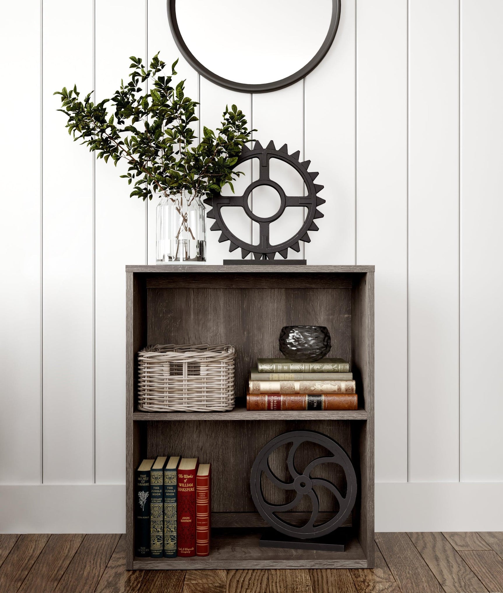 Arlenbry Gray 30" Bookcase - Ella Furniture