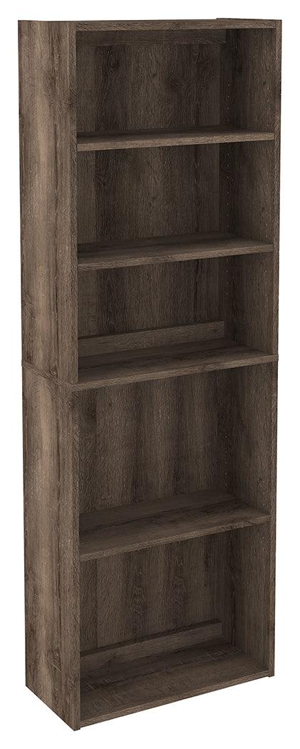 Arlenbry Gray 71" Bookcase - Ella Furniture
