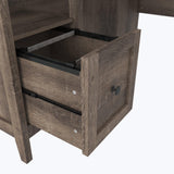 Arlenbry Gray 2-Piece Home Office Desk - Ella Furniture