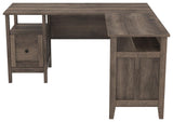 Arlenbry Gray 2-Piece Home Office Desk - Ella Furniture