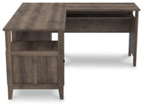 Arlenbry Gray 2-Piece Home Office Desk - Ella Furniture