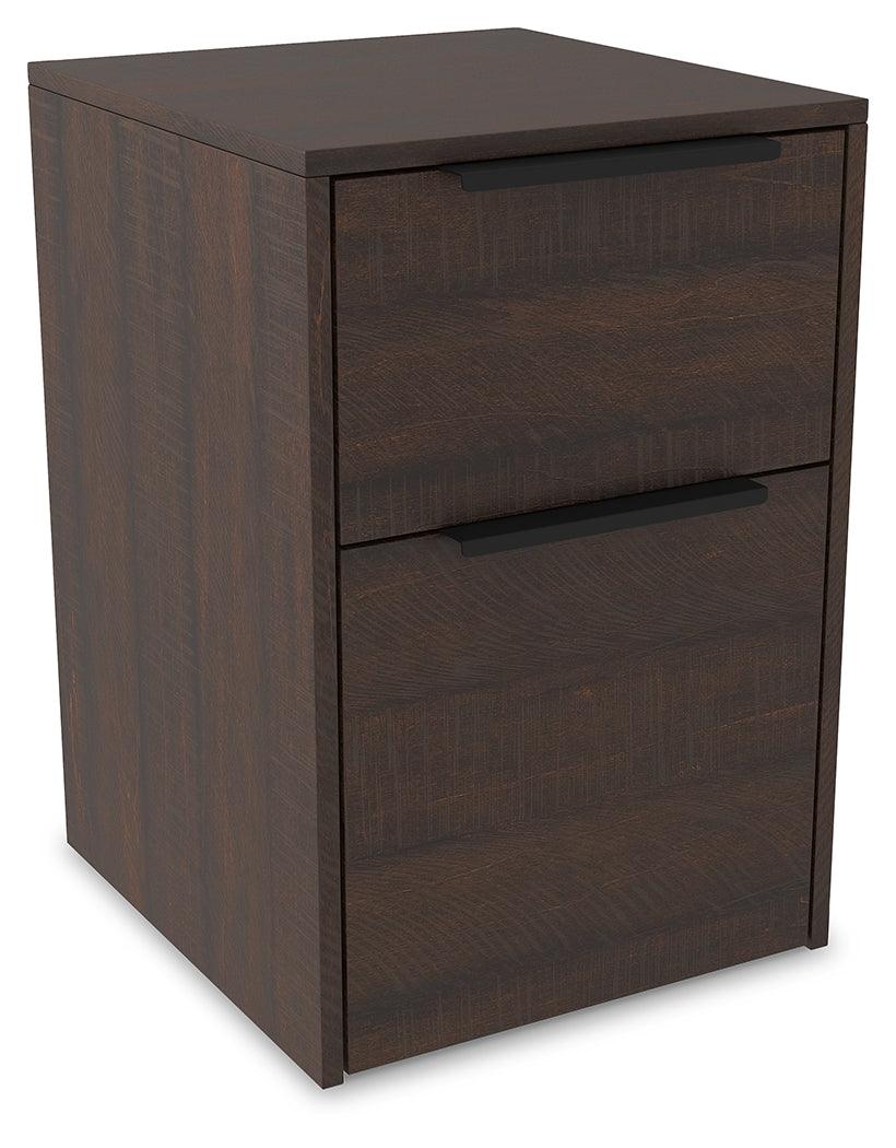 Camiburg Warm Brown File Cabinet - Ella Furniture