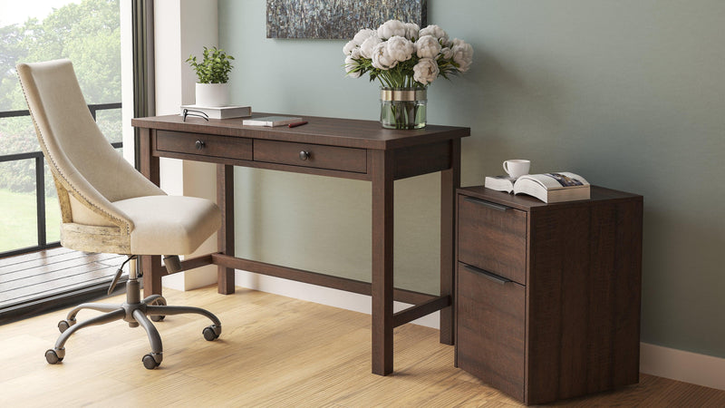 Camiburg Warm Brown 47" Home Office Desk H283-14 - Ella Furniture