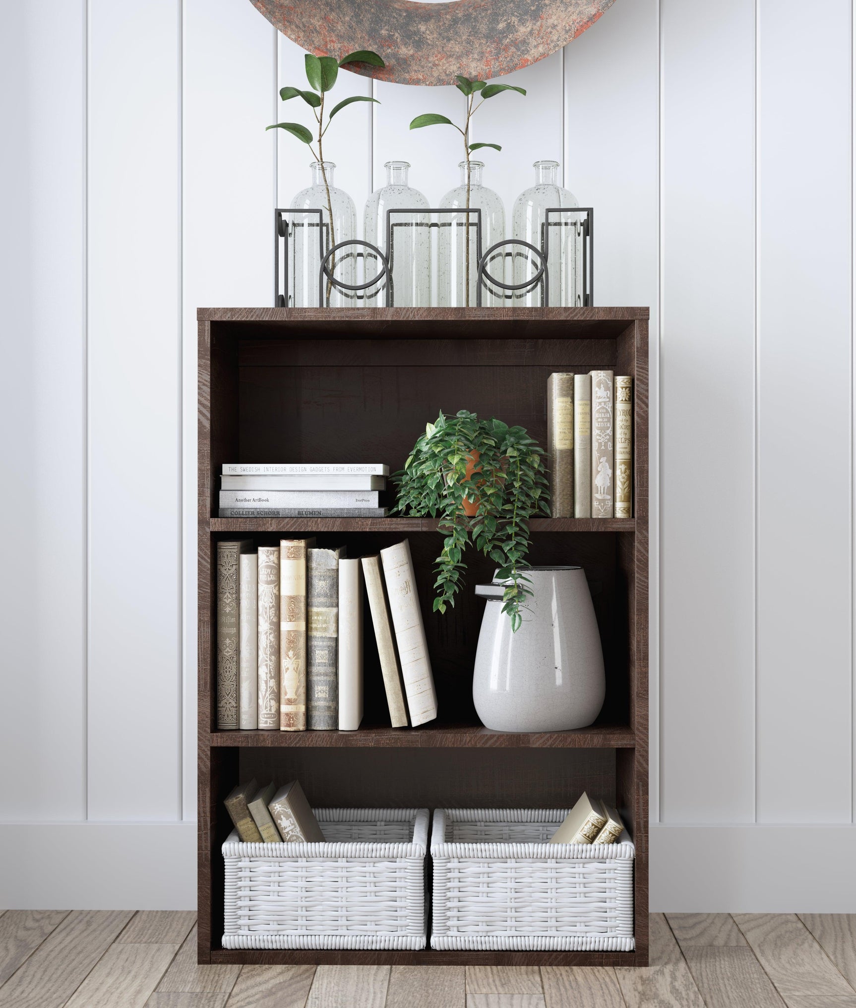 Camiburg Warm Brown 36" Bookcase - Ella Furniture