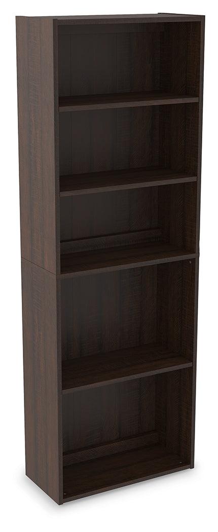 Camiburg Warm Brown Bookcase - Ella Furniture