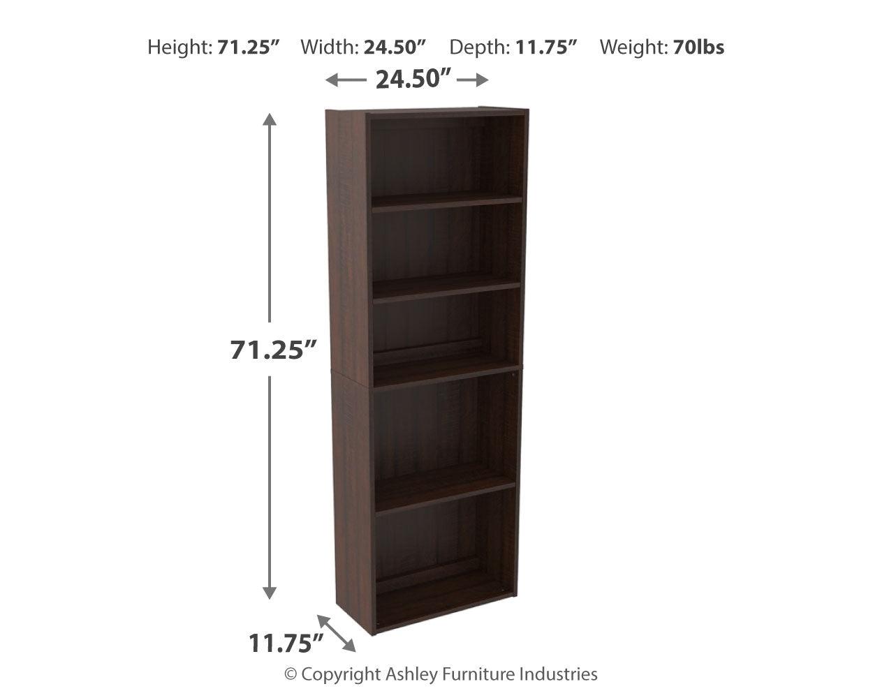 Camiburg Warm Brown Bookcase - Ella Furniture