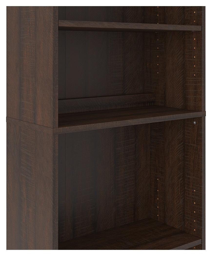 Camiburg Warm Brown Bookcase - Ella Furniture