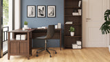 Camiburg Warm Brown 2-Piece Home Office Desk - Ella Furniture