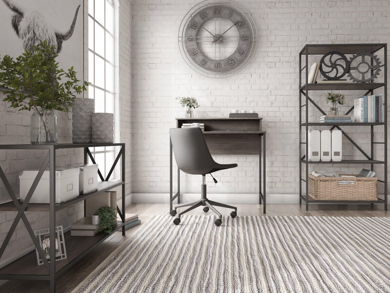 Freedan Grayish Brown 37" Home Office Desk - Ella Furniture