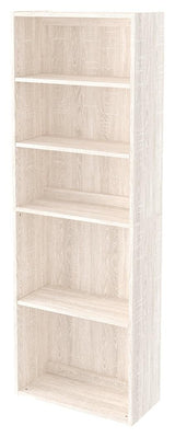 Dorrinson Antique White 71" Bookcase - Ella Furniture