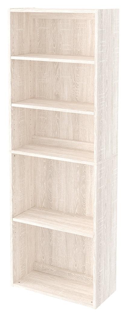 Dorrinson Antique White 71" Bookcase - Ella Furniture