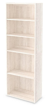 Dorrinson Antique White 71" Bookcase - Ella Furniture