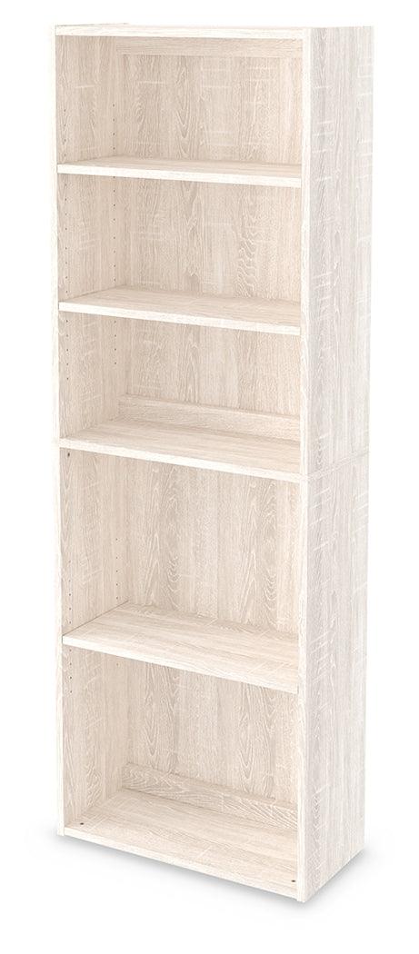 Dorrinson Antique White 71" Bookcase - Ella Furniture