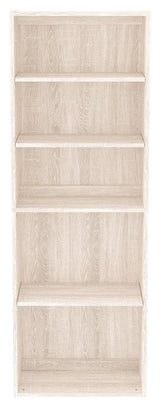 Dorrinson Antique White 71" Bookcase - Ella Furniture