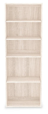 Dorrinson Antique White 71" Bookcase - Ella Furniture