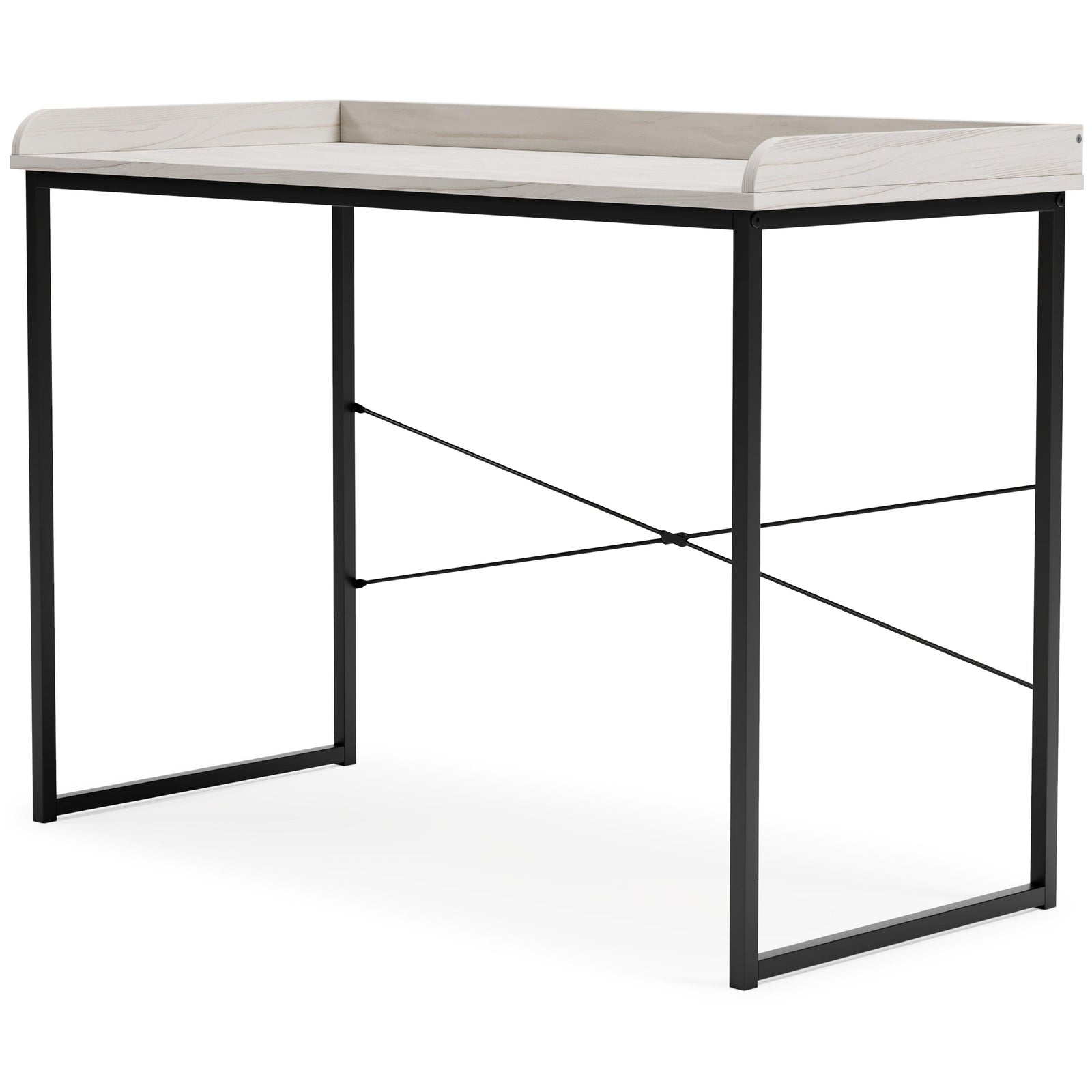 Bayflynn White/Black 43" Home Office Desk - Ella Furniture