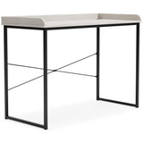 Bayflynn White/Black 43" Home Office Desk - Ella Furniture