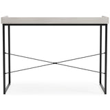 Bayflynn White/Black 43" Home Office Desk - Ella Furniture